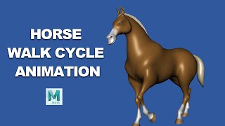 How To Create Horse Walk Cycle Animation In Maya Tutorial