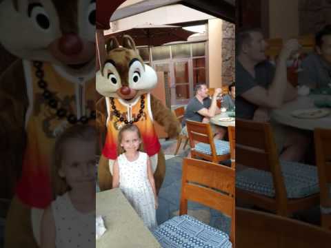 Видео: Ужин персонажей W alt Disney World Resort