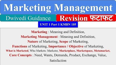 Marketing, marketing management, Core Concepts, marketing management mba, marketing management bba