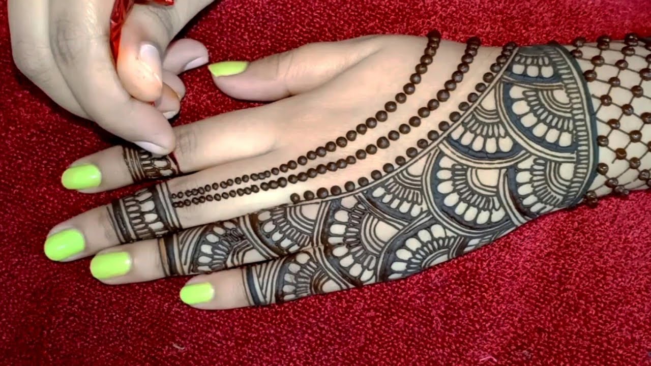 Karwachauth Special Back hand beautiful henna design - Simple and easy ...