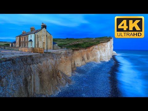 Beachy Head, England | Seven Sisters | Beachy Head Cliffs 4K Drone Video Ultra HD