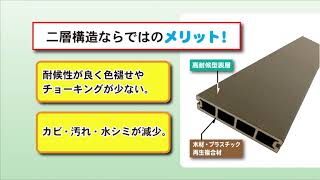 【ビバホームHOWTO】人工木材（木粉樹脂）で作るウッドデッキ