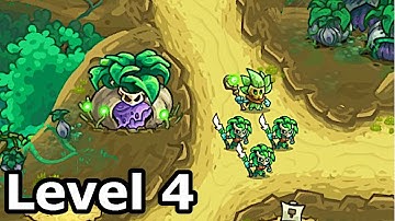 Kingdom Rush Alliance | Level 4: Emerald treetops  | Veteran Difficulty | 3 Stars ⭐⭐⭐