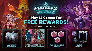 Paladins notas del parche de aniversario