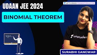 Udaan JEE 2024  Binomial Theorem | Jee 2024-2025 | Maths | Surabhi Gangwar