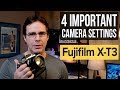 Fujifilm XT3 - Four Important Camera Settings (often forgotten)