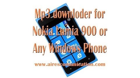Mp3 Downloader for Nokia Lumia 900 windows phone