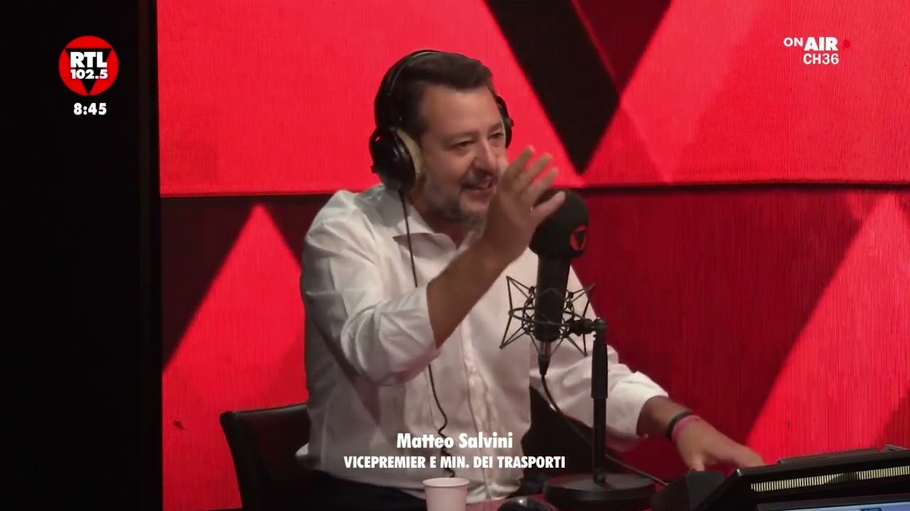 MATTEO SALVINI A NON STOP NEWS (RTL 102.5, 18.09.2024)