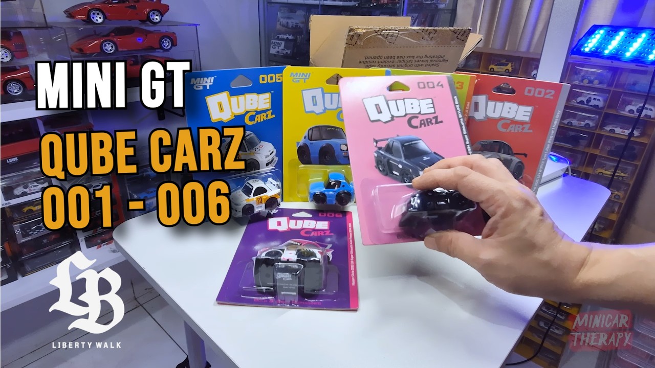 MINI GT QUBE CARZ LIBERTY WALK BATCH 1, NUMBER 001 - 006 #diecast