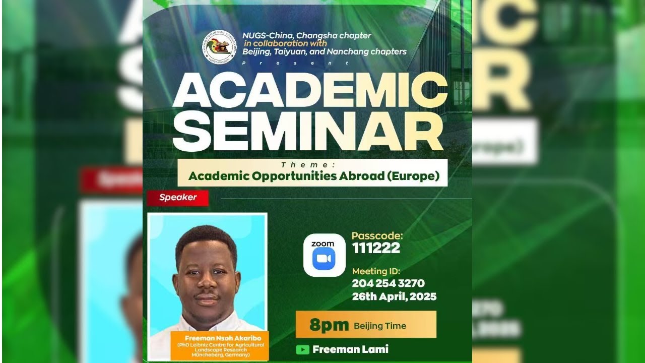 Opportunities Abroad (Europe) 2 || NUGS-China, Changsha, Beijing, Nanchang, and Taiyuan Seminar