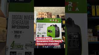 Restock alert! Diesel and Gasoline type generators from 2kw to 10kva now available! #powerhouse #bra