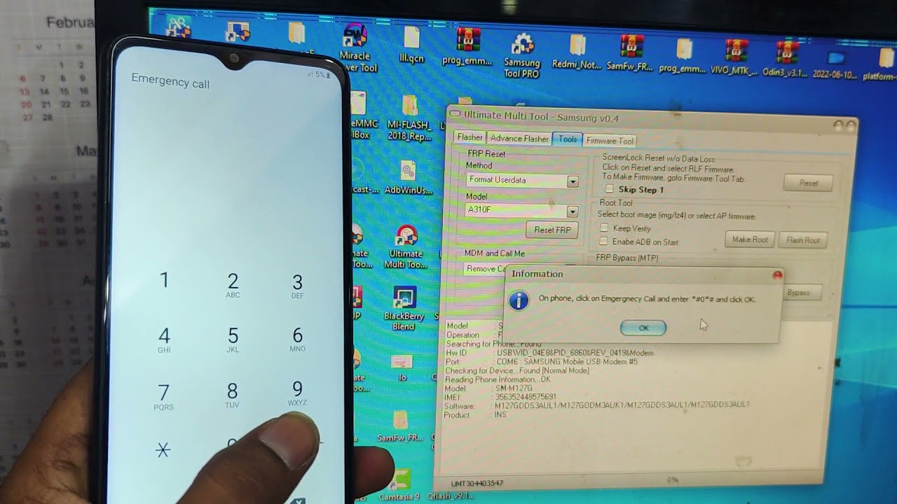Samsung A12 (A125F) ANDROID 11 Frp Unlock No Test Point By UMT Samsung