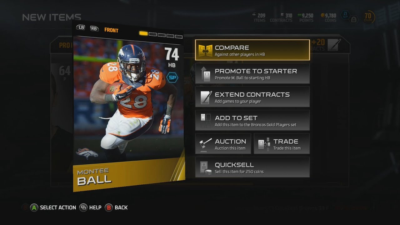 Madden 15 MUT | Ultimate Team Pack Opening! | Gold Card Montee Ball!