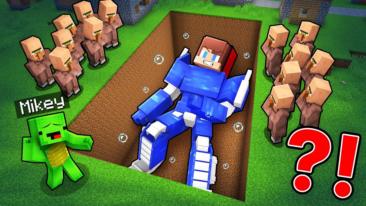 Mikey Found Water Transformer JJ in Minecraft (Maizen)