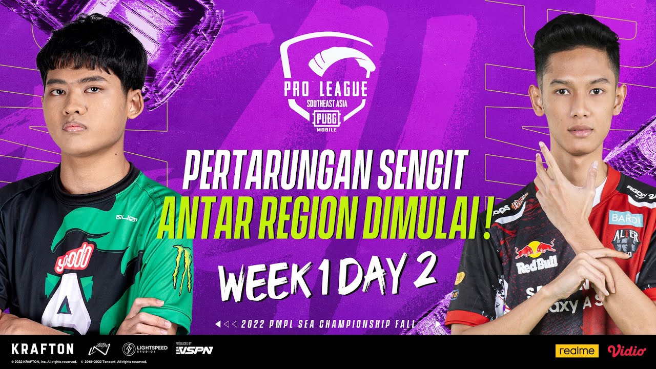 [ID] 2022 PMPL South East Asia Championship W1D2 | Fall | PERTARUNGANSENGIT ANTAR REGION DIMULAI!