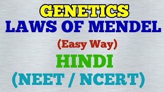 Genetics :- Laws of Mendel (Easy Way)/ Hindi