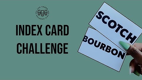 Birthday Whiskey Fun: Index Card Challenge