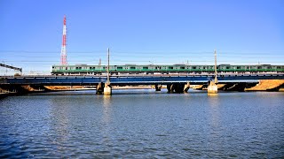 E233-7000 相鉄・JR直通線 237M 2024.1.27 東海道鶴見川橋梁