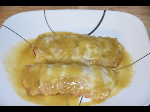 Creamy Chicken Enchiladas Recipe - Receta de Enchiladas - Chicken Enchiladas With Green Chile Sauce