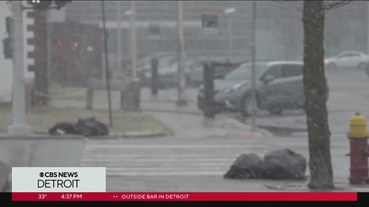 City of Detroit preps for winter storm - YouTube