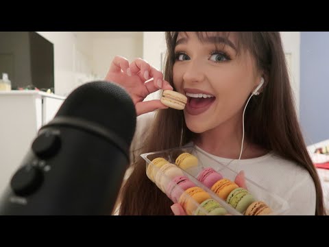 ASMR - Eating Macarons (eating/mouth sounds)