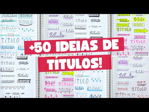 27 TITULOS BONITOS Y FACILES PARA TUS APUNTES!! ❤️SIN LETTERING | Regreso a clases