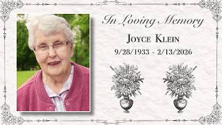 Joyce Klein | Funeral Service