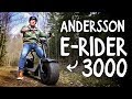 Kraftfull el-scooter med 35 km räckvidd - Andersson E-Rider 3000