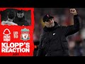 Jürgen Klopp reacts to Reds reaching FA Cup semi-finals | Nottingham Forest 0-1 Liverpool