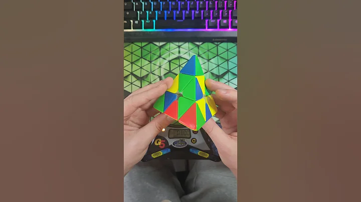 Pyraminx Solve of the Day 3/29 - 2.02 #rubikscube #pyraminx #cubing #puzzle #shorts