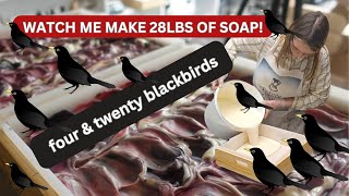 Watch me make 28lbs of handmade soap! (stressful but worth it)