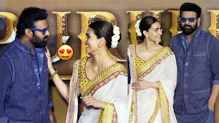 Prabhas and Kriti Sanon Cute Moments @ Adipurush Hindi Trailer Launch Event | Mumbai | Om Raut | NSE