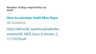 Lecture 13: Audit days Calculation