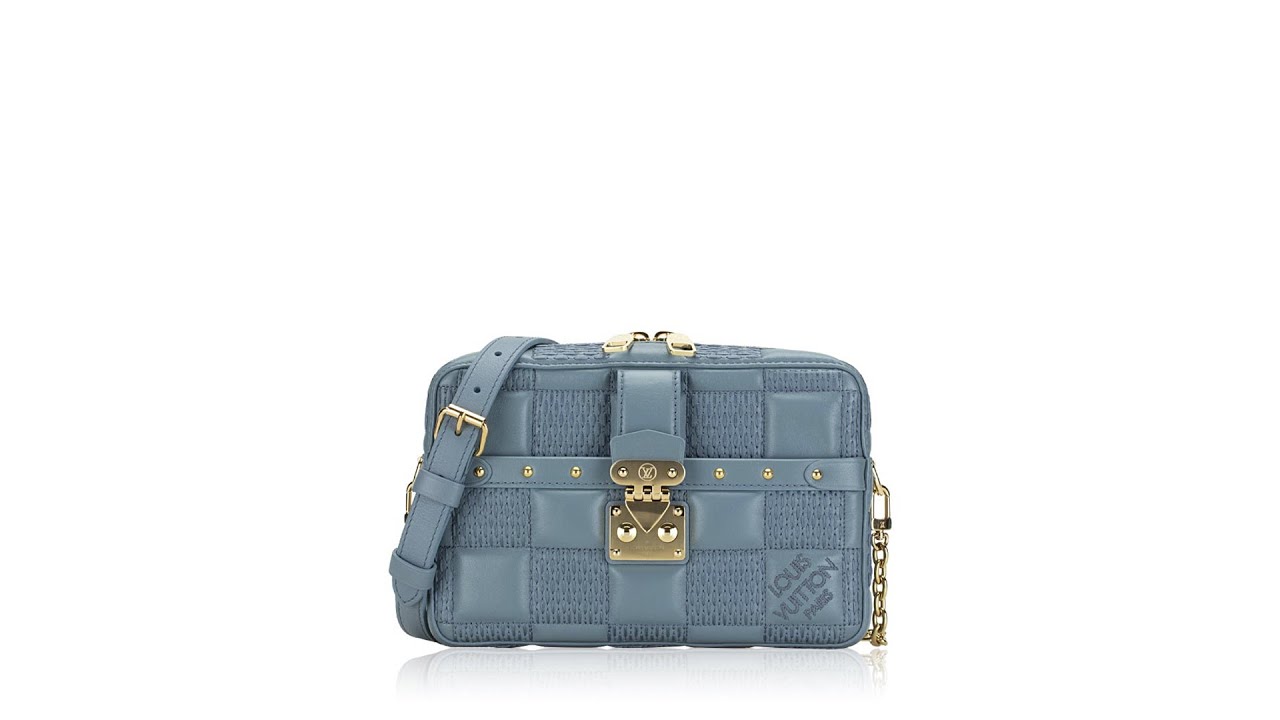 Louis Vuitton Troca PM Handbag Damier Quilt Sheepskin In Blue - Praise To  Heaven