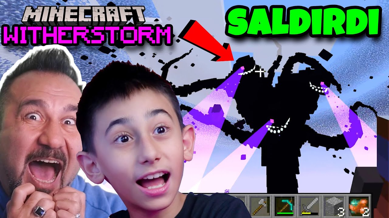 NOOB ve PRO! MINECRAFT WİTHER STORM BİZE SALDIRDI! | EGEMEN KAAN İLE MINECRAFT