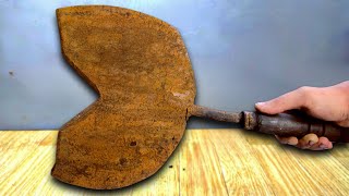 Ultra Rare! I restored the famous axe worth 💲5,000 — restoration videos