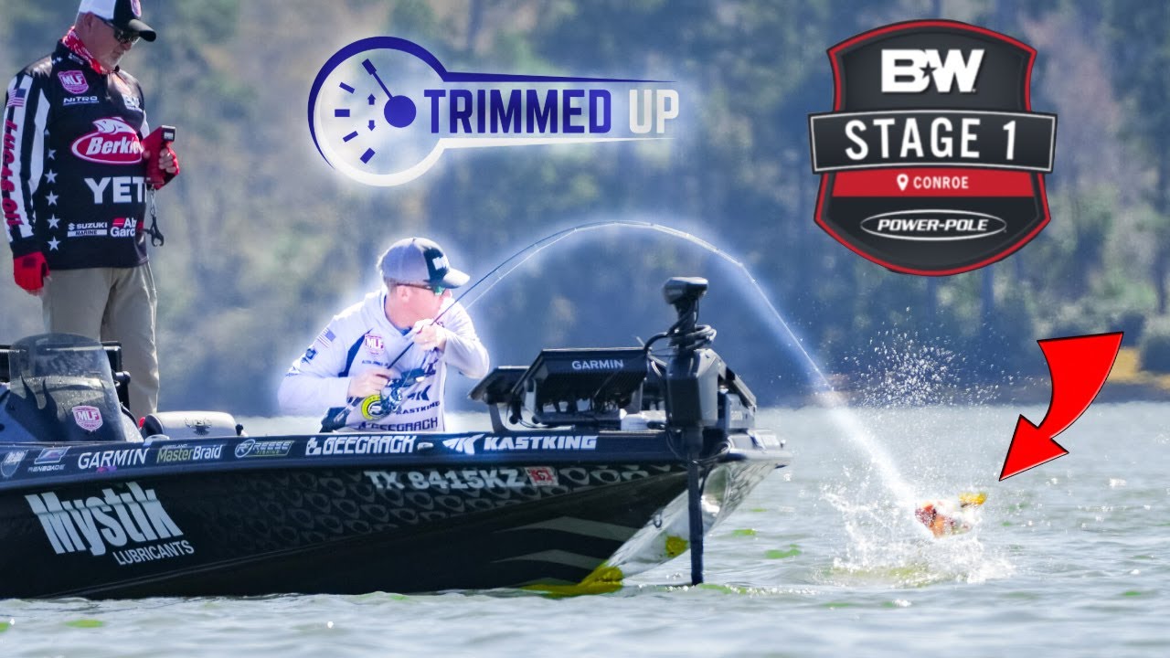 Last Minute BIG Bass Saves My Tournament! MLF Stage 1 Lake Conroe – Day 1 – (Trimmed Up E3S3)