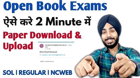 DU-SOL Open Book Exams में 2 मिनट में  करे Paper Download & Upload | REGULAR | SOL | Jasmeet Classes
