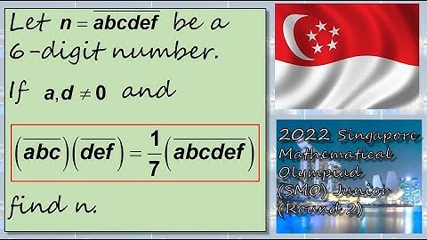Q1 of SMO2022 Round 2. Number theory