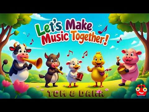 Farm Animals Song for Kids 🐄 Learn Animal Sounds with Tom & Dana ✨
