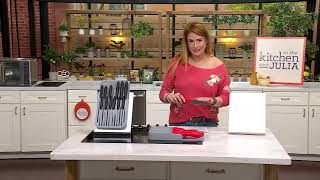 Cooking Light 13-Piece Stainless Steel Cutlery Set w/ Organizer on QVC