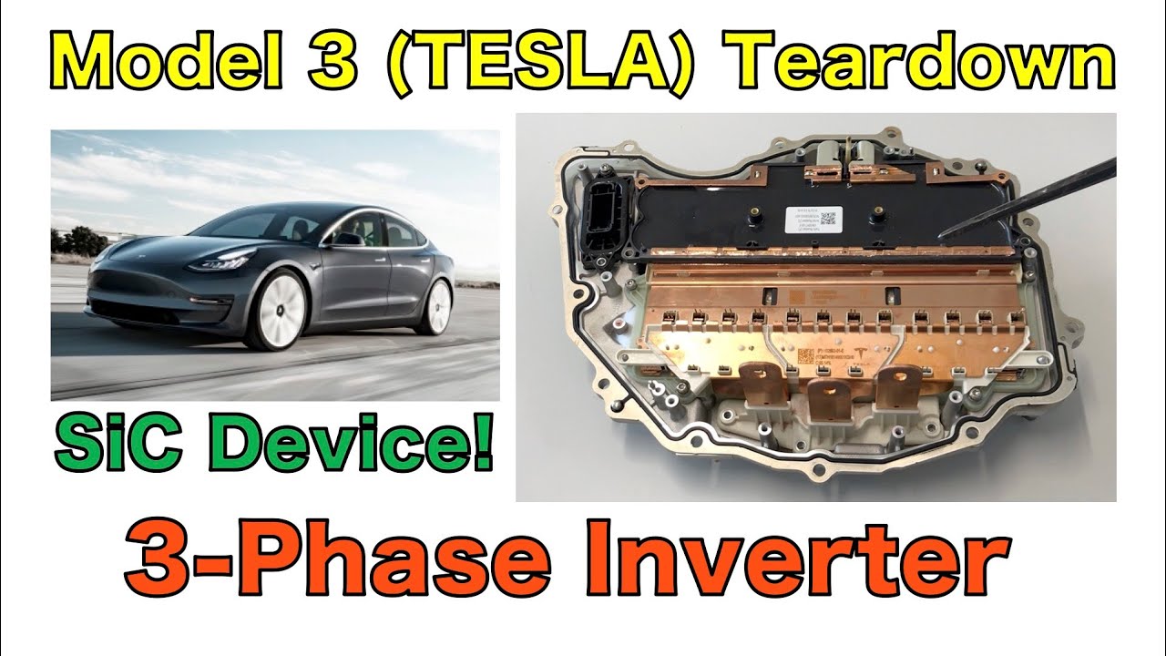 Voorwaardelijk Begeleiden gehandicapt TESLA Model 3: Inverter Teardown - YouTube