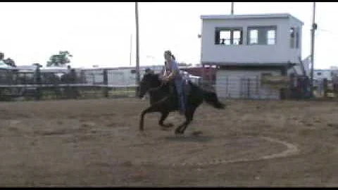 A Hunka Burnin Love and Rachel Dahl winning barrel...