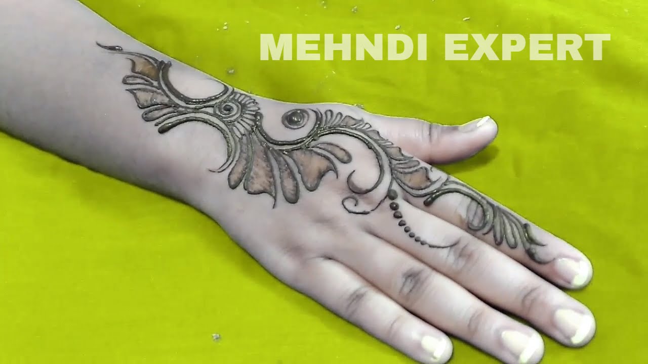 Cool Henna Designs Learn Simple Short Arabic Henna Design For