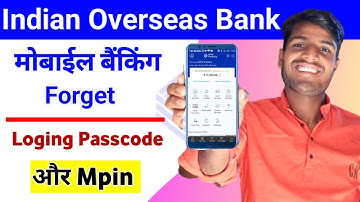Iob Mobile Banking Forget Password | Iob Mobile App Reset Password | Iob Mobile App Change Password