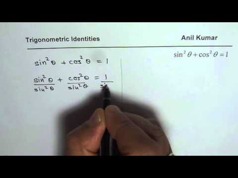 Prove and Link Three Pythagorean Trigonometric Identities