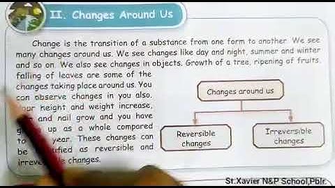 5std Science Term1 Unit 4 Science in Everyday life   II. Changes Around Us Pg.no.132-134