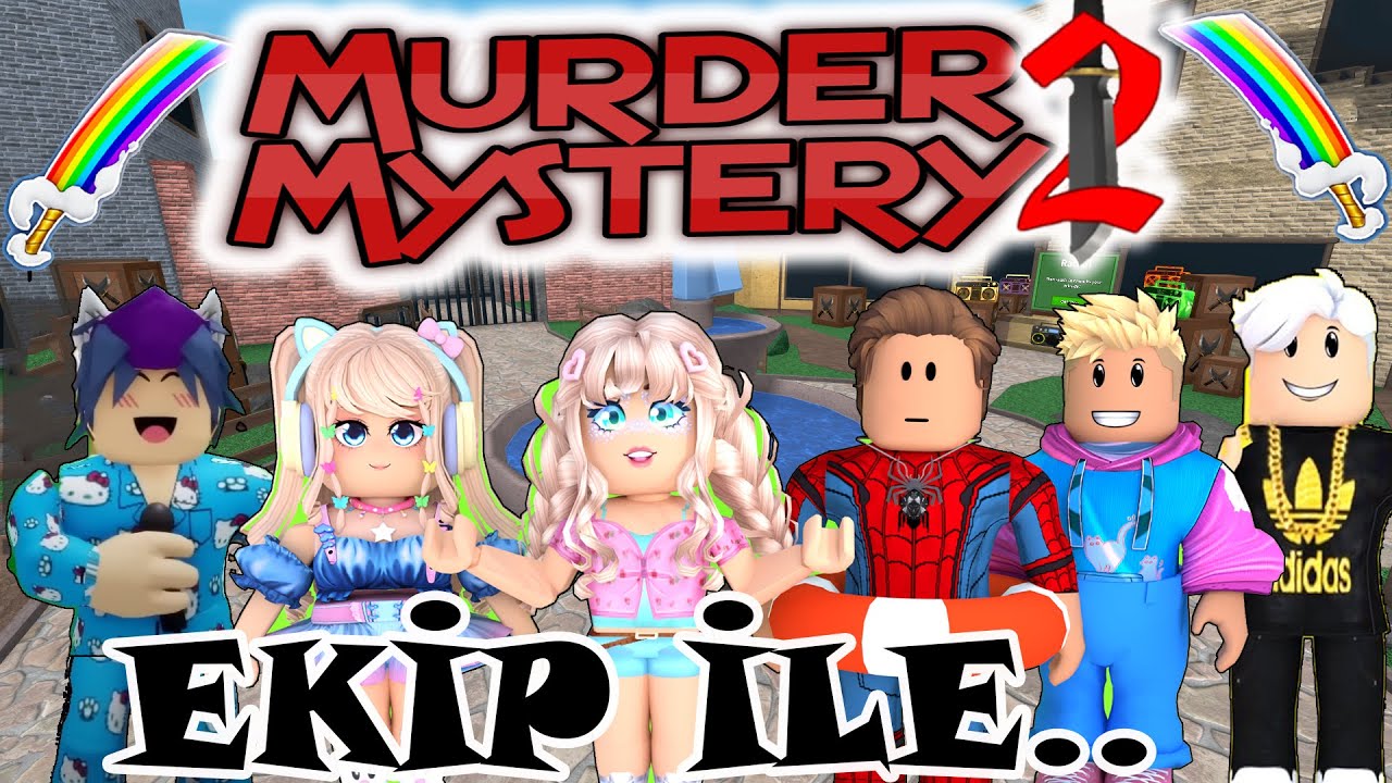 EKİPLE MURDER MYSTERY 2  | ROBLOX murder mystery 2 | @BUSEDUYGU @robloxkrali @p4m1r @KrstGame