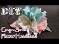 D.I.Y. Crepe Satin Flower Headband | MyInDulzens