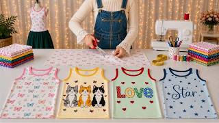 WOW! Sew Your Own Tank Tops & T-Shirts at Home | Easy DIY Sewing Tutorial